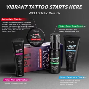 Herbal Tattoo Aftercare Kit OEM for Artists Tattoo Supplies Cream Soap Balm Butter Cleanser Heal Balm Soothing Tattoo Care Kit