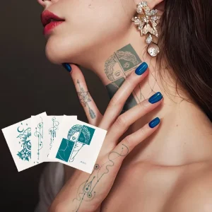 Herbal Temporary Tattoo Lasting Matte Surface Juice Semi permanent Tattoo Sticker Waterproof Fake Tattoo Sticker