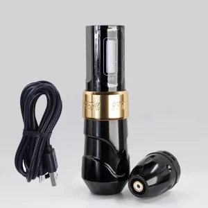 High-Capacity Rechargeable 2000mAh Lithium Battery Brushless Motor Wireless Stainless Steel Permanent Tattoo Machine