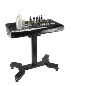 High Duty Tattoo Armrest Holder Work Bench with Hydraulic Lift and Non-Slip Base
