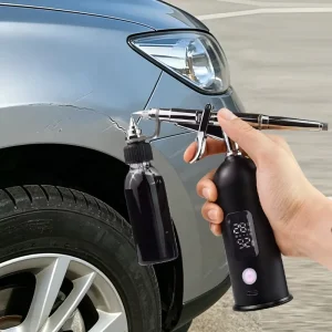 High End Zero Clog High Atomization Airbrush for DIY Crafts & Hobby Art Kit with 3 Gear Adjustment & Type C Port
