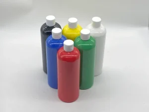 High Gloss Acrylic Paint 500ML Plastic Bottle Packaging Professional Artists Base Color Private Label Acrylic Fluid Paint