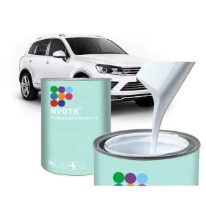 High Gloss Automotive Refinish Coating Pearl Metallic Crystal Snowflake Color 2K White Car Paint