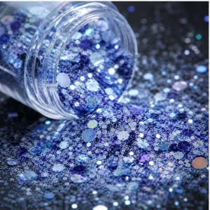 High Gloss Chunky Glitter Mix Hexagon Sequins For Epoxy Resin Tumblers Hair Slime Painting Art Crafts