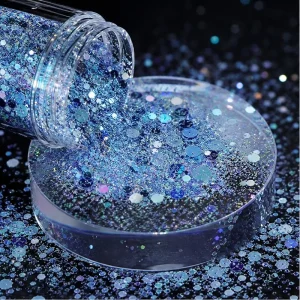High Gloss Hexagon Sequins Chunky Glitter Mix For Hair Epoxy Resin Tumblers Slime Painting Art Crafts