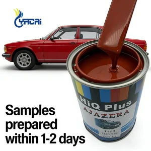 High Performance Acrylic Car Paint Solid Pigment Weather Resistant Auto Refinish Iron Red 1K 2K Spray Coating