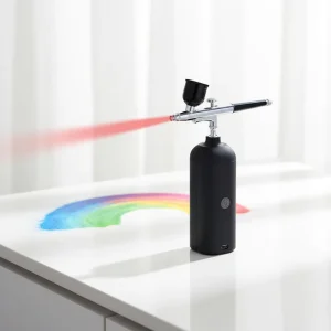 High Performance Cordless Airbrush Compressor Spray System for Automotive Painting Industrial Coating Applications