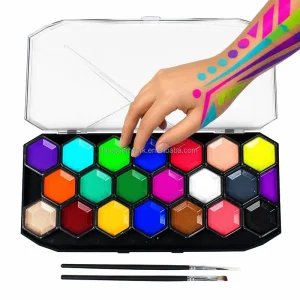 High Pigment Professional Body Paint Set Water Based Non Toxic Face Paint Kit for Halloween Party Cosplay Makeup