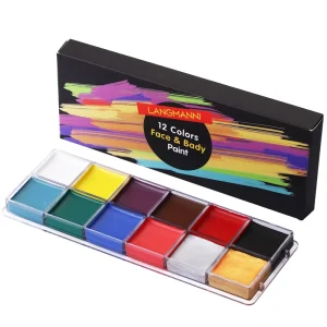 High-Pigment Smudge-Proof Face Makeup Palette for Halloween Painting OEM Type: Paint