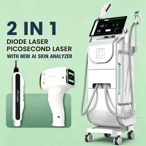 High Power Diode & Picosecond Dual Laser Combine Hair Removal Tattoo Removal Skin Care All in One Beauty Machine