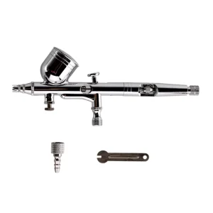 High Precision Detail Control Dual-Action Gravity Feed Professional Copper Acrylic Paint Airbrush Compressor for Nail Art