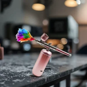 High Precision Nano Spray Gun Airbrush Kit Tattoo Guns with Compressor Painting Tattoo Makeup Barber Nail Art Cake Decorating