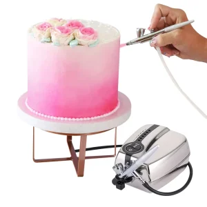 High Precision Plastic Square Cake Airbrush Tools Set 10L/min Flow 25PSI Pressure for Artistic Designs