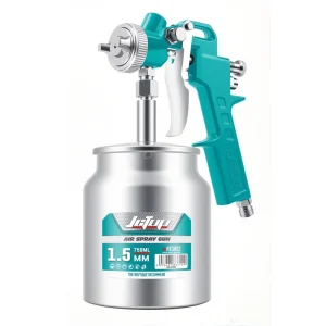 High Pressure Aluminum Alloy Air Spray Gun with 750ml Cup Pneumatic Paint Atomizer 300mm Spray Fan Diameter