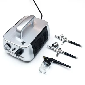 High Pressure Copper Multifunctional Paint Portable Salon Equipment Cake Making Makeup Nail Tattoo Tanning Dual Airbrush Gun