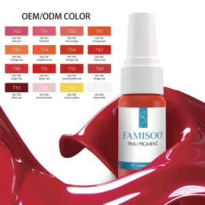 High Quality 15ML Professional Permanent Makeup Pigment Easy to Use Long Lasting Color Tattoo Ink Pigment PMU MST Machine