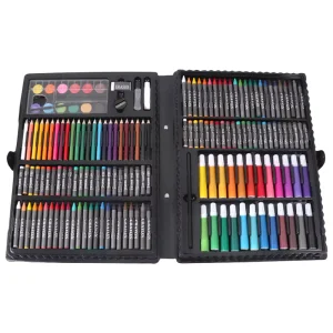 High Quality 168 Pcs Wood Wooden Marker School Children Kids Drawing Stationery Painting Deluxe Wooden Art Set for Kids