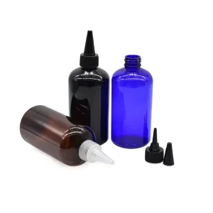 High Quality 25 500ml Plastic Bottles with Twist Screw Cap for Hair Dye Tattoo Ink Paint Mixing and Essential Oil Storage