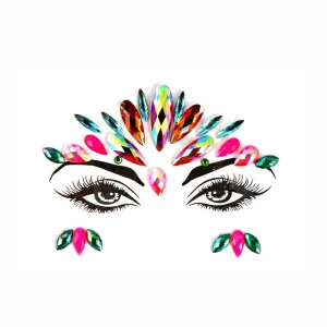 High Quality Crystal Rhinestone DIY Temporary Sticker Tattoo Festival Rave Face Stick on Body Jewels Crystal
