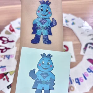 High Quality Custom Temporary Tattoo Sticker CMYK Printing Colours