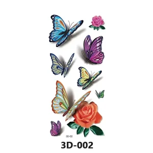 High Quality Custom Temporary Tattoo Sticker Professional Chinese Body Art Big Quantity Stock for Brand Model for 598