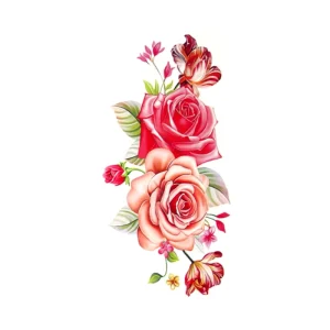 High Quality Custom Waterproof Flower Temporary Tattoo Clear Sexy Body Water Transfer Flower Temporary Tattoo Sticker
