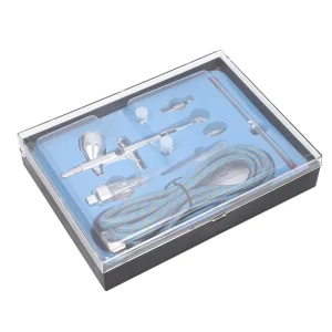 High Quality Dual Action Airbrush Kit with Braided Hose for Hobbyists in DIY Projects Body Art Illustration