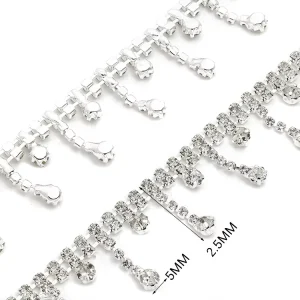 High Quality Factory Silver Diamond DIY Rhinestone Crafts Diamond Stone Fashion Jewelry Body Chain