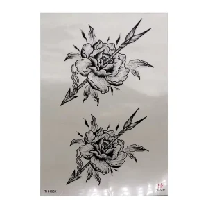 High Quality Flower Pattern Body Temporary Tattoo Sticker Free Sample Customizable Size Pattern Eco Friendly Materials