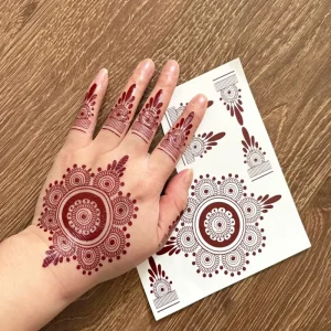 High Quality New Trends Body Temporary Henna Tattoo Stencil Waterproof Tattoo Sticker