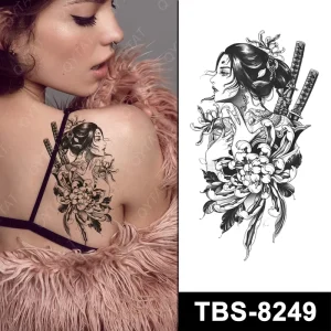 High Quality Non Toxic Waterproof Girls Women Temporary Beautiful Body Art Sexy Japan Tattoo Paste