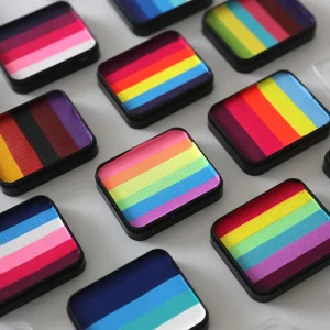 High Quality Rainbow Face Body Painting Kids Halloween Sports Custom Body Painting Supplies