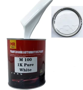 High Quality Refinish Repair Paint 1K White Automotive Paint 1k Solid Color Topcoat Automotive Car Paint