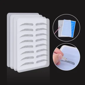 High Quality Semi permanent Brow Training Skin Pad Silicone Transparent Silicone Practice Skin for Tattoo Artists and Beginners