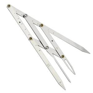 High Quality Stainless Steel Microblading Compass Balance Equidistant Eyebrow Mapping Ruler Golden Ratio Ruler Measurement Tool