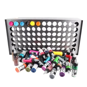 High Quality Steel 78 Holes Tattoo Ink Rack Display Holder for Tattoo Supplies Permanent Makeup Accessories