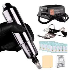 High Quality Tattoo Machine Kit Professional With 1Tattoo Gun 1Tattoo Power 1Pedal Complete Tattoo Kit