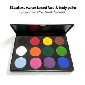 High Quality Washable 12 Color Party rainbow Camouflage Kids Face Paint
