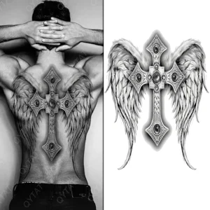 High Quality Water Transfer Large Temporary Tattoos Ink Printing Tattoo Stickers Tribal Men Full Back Tattoos