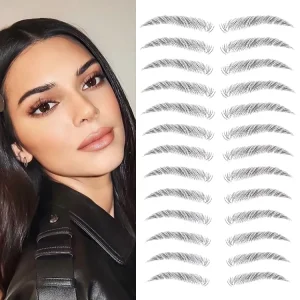 High Quality Waterproof Realistic Fake 3D Eyebrow Temporary Tattoo Sticker