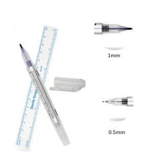 High Sterile Microblading Eyebrow Ruler Disposable Medical Dual Tip Nibs Skin Marker Pen Permanent Makeup Accessories