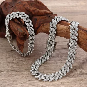 Hiphop Jewelry Individuation Fashion Jewelry Body Chain 12mm Alloy Fully Drilled Jewellery