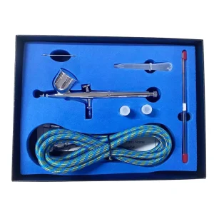 Hobby Model Painting Tattoo Cake Nail Art Dual Action Gravity Feed Piston Airbrush Kit Trigger