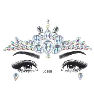Holiday Makeup Face Gems Sticker Rhinestone Gems Jewels for Face