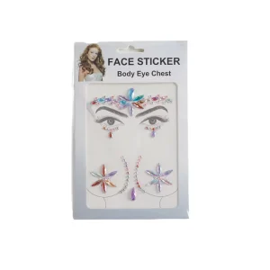 Holiday Sticker on Face and Body Craft Diy Decoration Custom Adhesive Diamond Gem Sticker