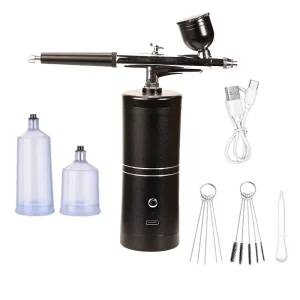 Home Handheld USB Electric Cold Spray High Pressure Nano Level Hydrating Water Glow Beauty Oxygen Infusing Makeup Spray Gun