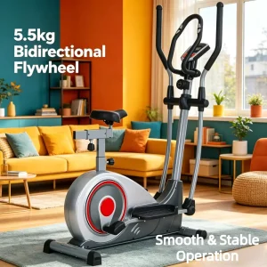 Home Magnetic Elliptical with Seat GS-8706HA-6 Daily Cardio & Full Body Shaping Fitness Equipment