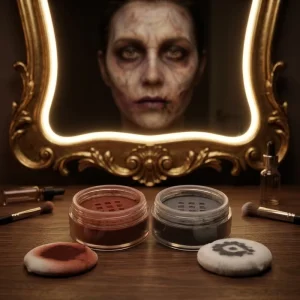 Horror Movie Character Zombie Skin Textures Waterproof Sweatproof Mattifying Finisher Professional SFX Makeup Setting Powder