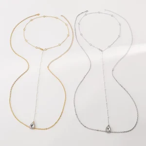 Hot Sell Women’s Sexy Crystal Rhinestone Belly Body Waist Chain Jewelry with Claw Setting Inlay Technology
