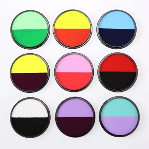 Hot Selling 30g Matte Two-Tone Color Water-Soluble Body Paint Pigment Quick to Clean for Weddings & Parties